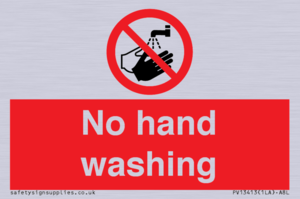 No hand washing